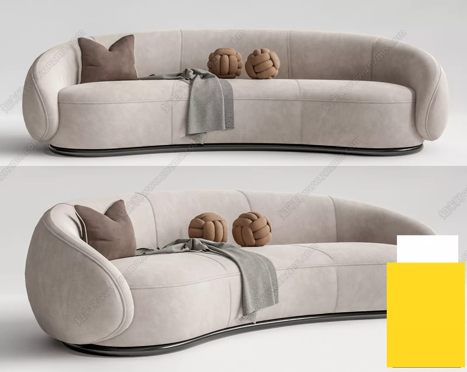 MODERN SOFA - SKETCHUP 3D MODEL - VRAY OR ENSCAPE - ID13160