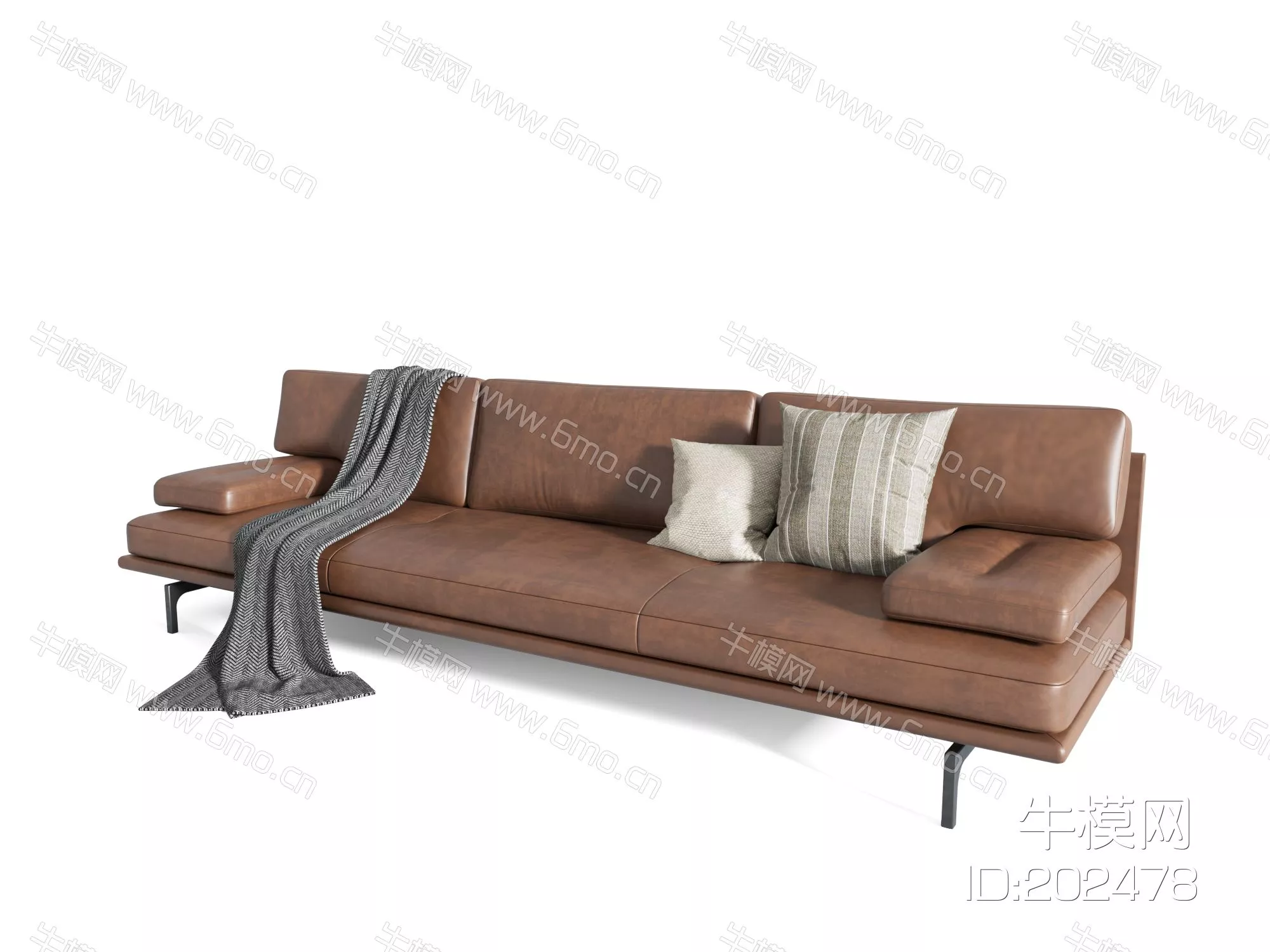 MODERN SOFA - SKETCHUP 3D MODEL - VRAY OR ENSCAPE - ID13174