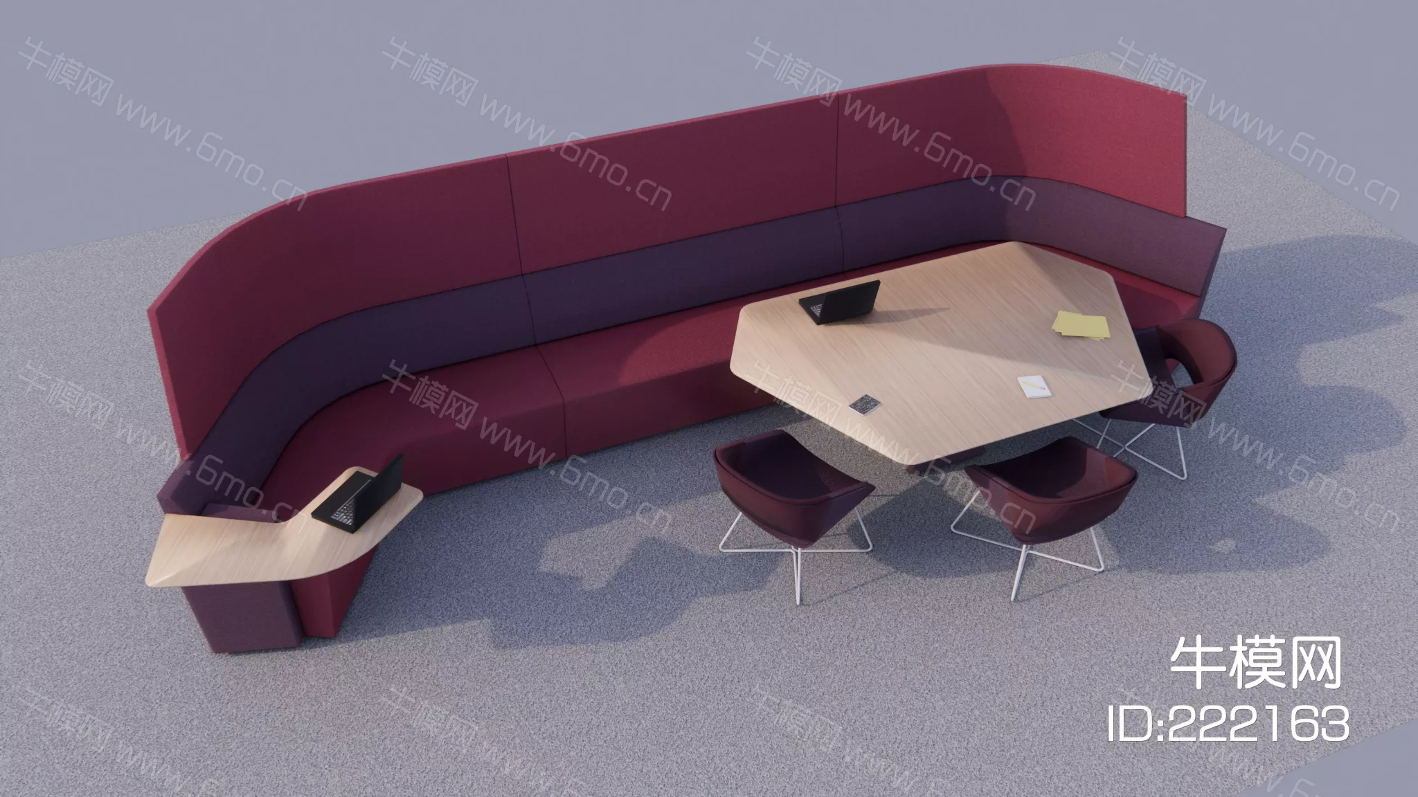 MODERN SOFA - SKETCHUP 3D MODEL - VRAY OR ENSCAPE - ID13175