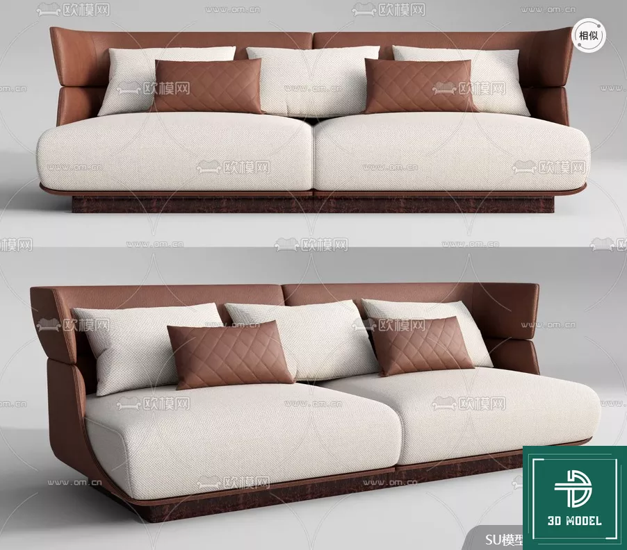 MODERN SOFA - SKETCHUP 3D MODEL - VRAY OR ENSCAPE - ID13202