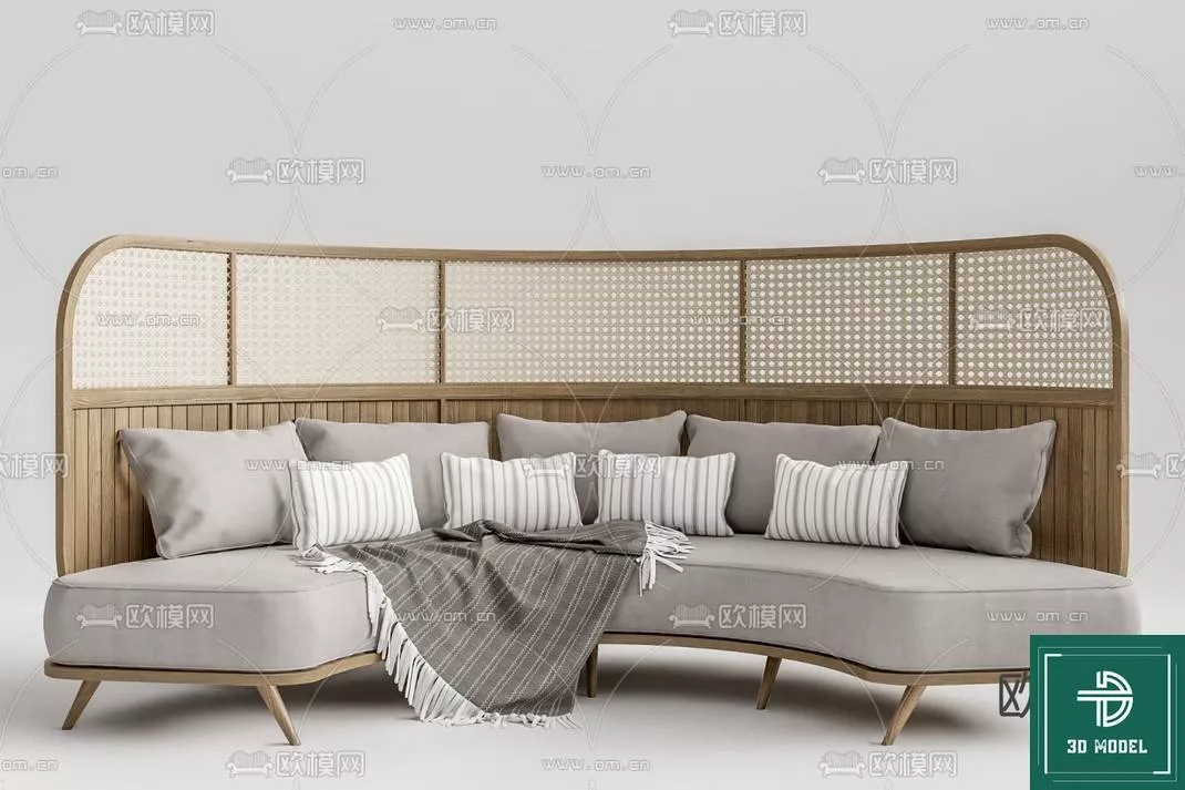 MODERN SOFA - SKETCHUP 3D MODEL - VRAY OR ENSCAPE - ID13206