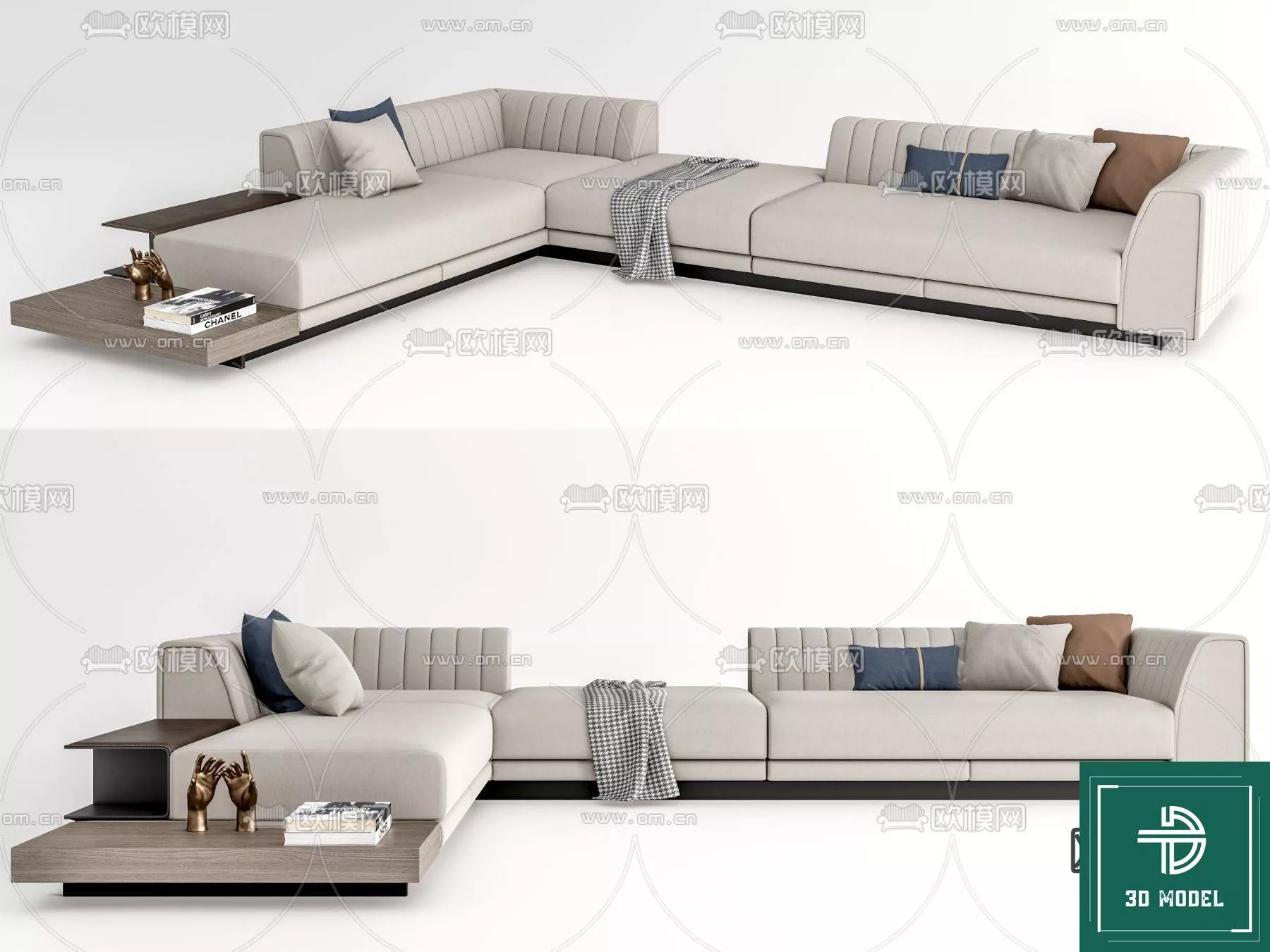 MODERN SOFA - SKETCHUP 3D MODEL - VRAY OR ENSCAPE - ID13215