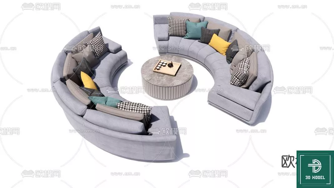 MODERN SOFA - SKETCHUP 3D MODEL - VRAY OR ENSCAPE - ID13226