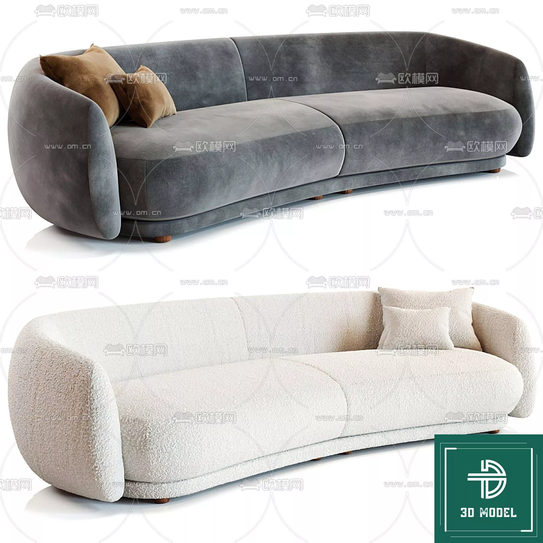 MODERN SOFA - SKETCHUP 3D MODEL - VRAY OR ENSCAPE - ID13234