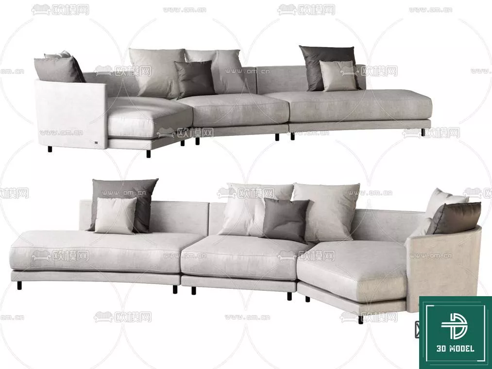 MODERN SOFA - SKETCHUP 3D MODEL - VRAY OR ENSCAPE - ID13238