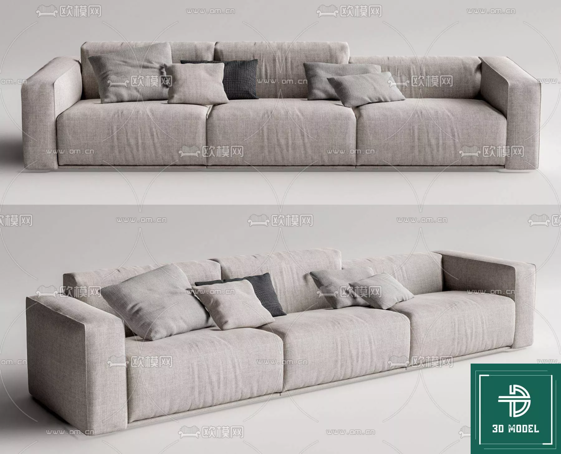 MODERN SOFA - SKETCHUP 3D MODEL - VRAY OR ENSCAPE - ID13269