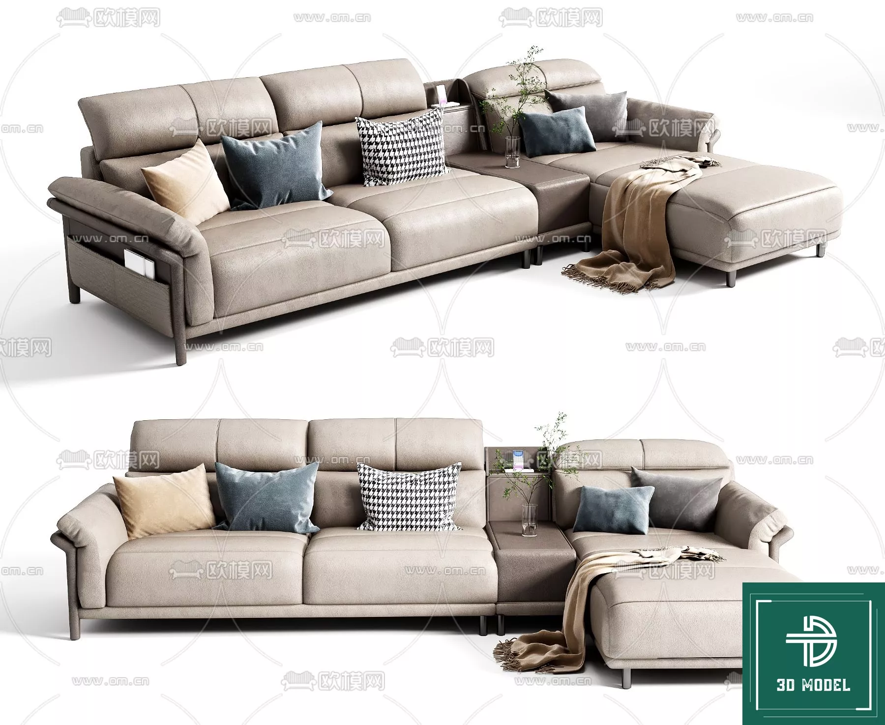 MODERN SOFA - SKETCHUP 3D MODEL - VRAY OR ENSCAPE - ID13283