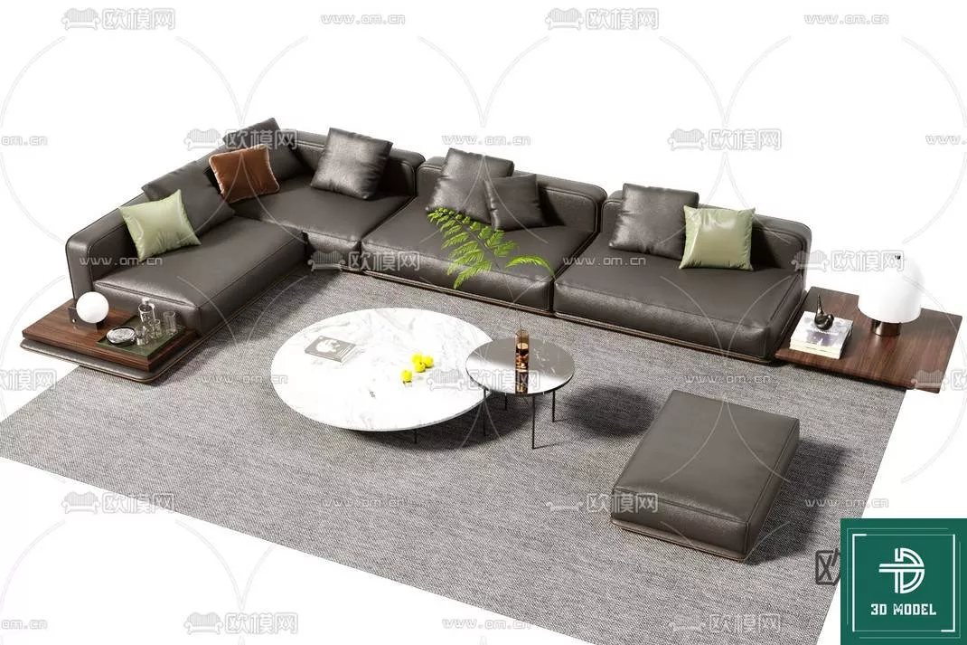 MODERN SOFA - SKETCHUP 3D MODEL - VRAY OR ENSCAPE - ID13286