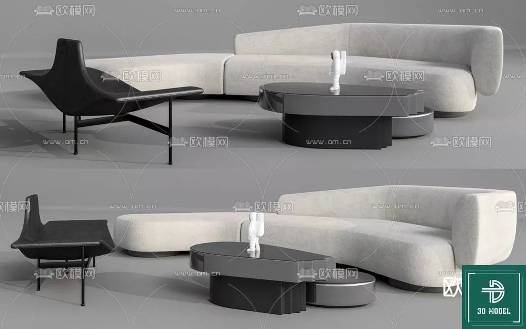 MODERN SOFA - SKETCHUP 3D MODEL - VRAY OR ENSCAPE - ID13299