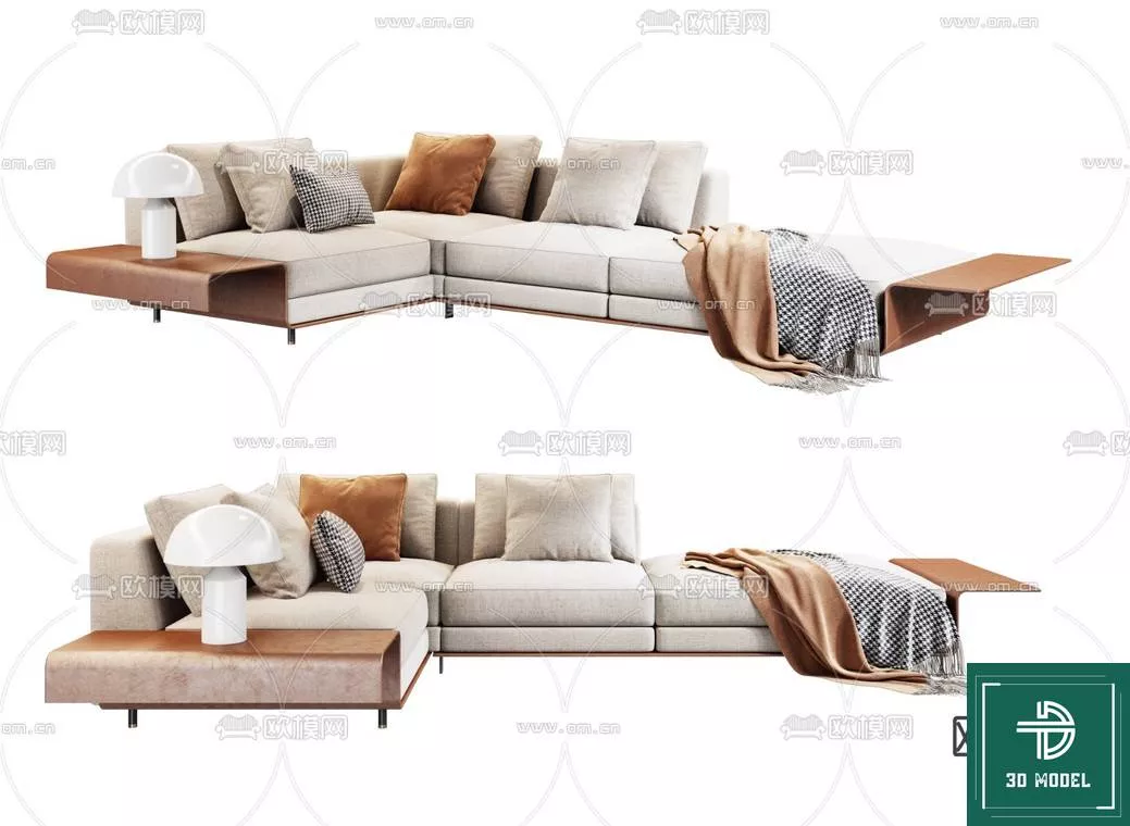 MODERN SOFA - SKETCHUP 3D MODEL - VRAY OR ENSCAPE - ID13301