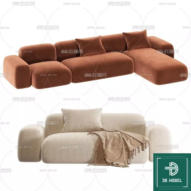 MODERN SOFA - SKETCHUP 3D MODEL - VRAY OR ENSCAPE - ID13304