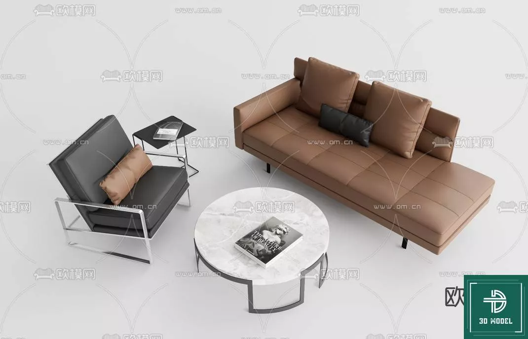 MODERN SOFA - SKETCHUP 3D MODEL - VRAY OR ENSCAPE - ID13310