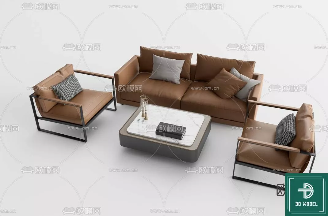 MODERN SOFA - SKETCHUP 3D MODEL - VRAY OR ENSCAPE - ID13311