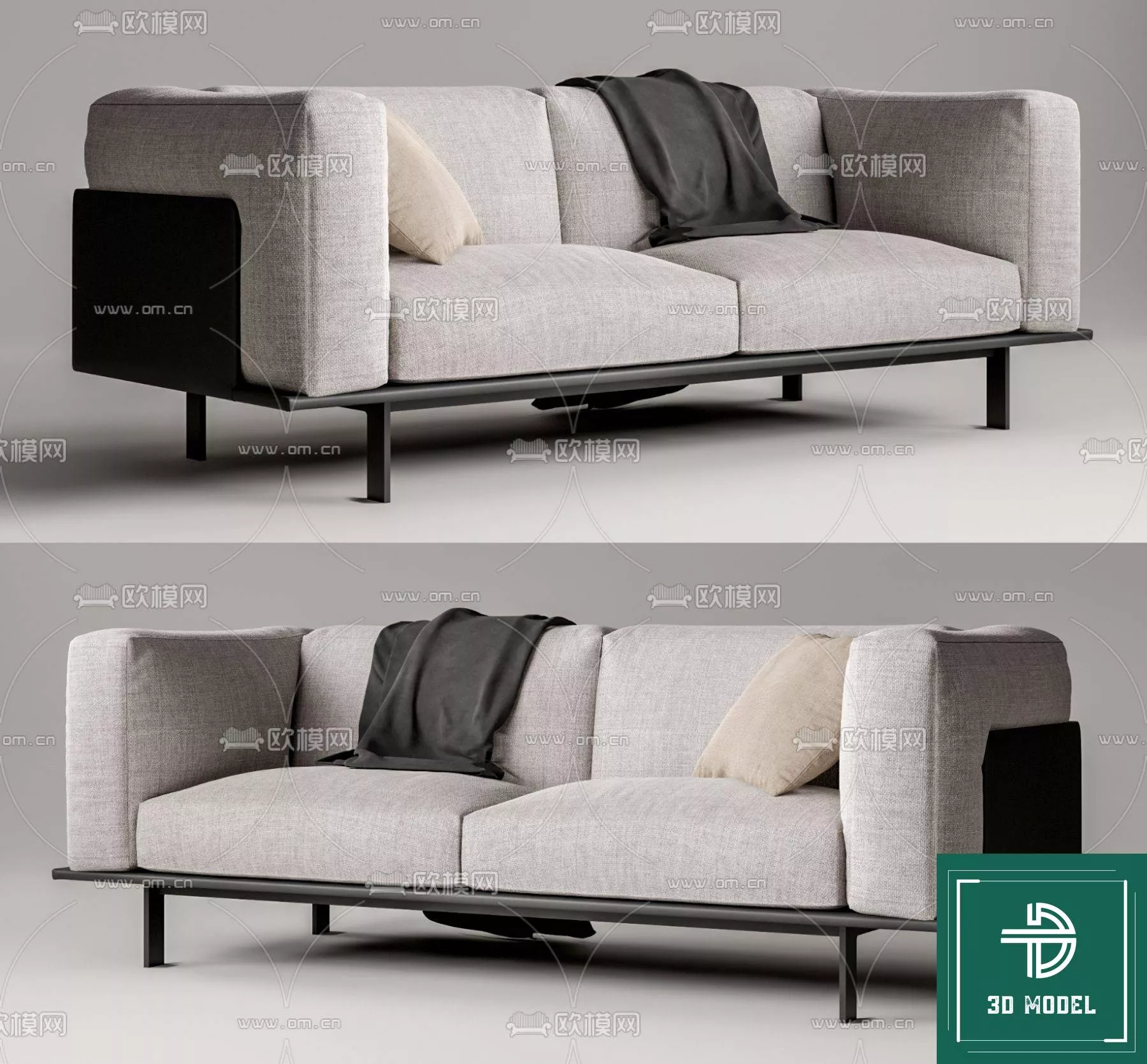 MODERN SOFA - SKETCHUP 3D MODEL - VRAY OR ENSCAPE - ID13315