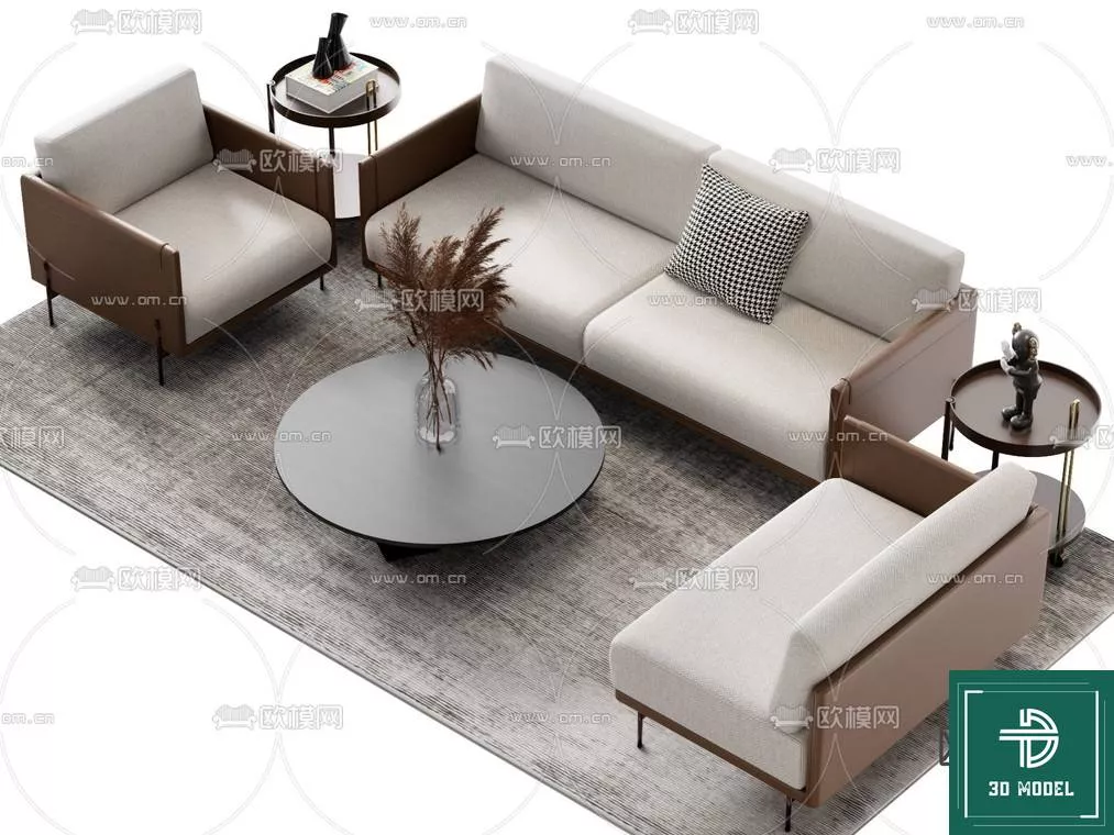 MODERN SOFA - SKETCHUP 3D MODEL - VRAY OR ENSCAPE - ID13321