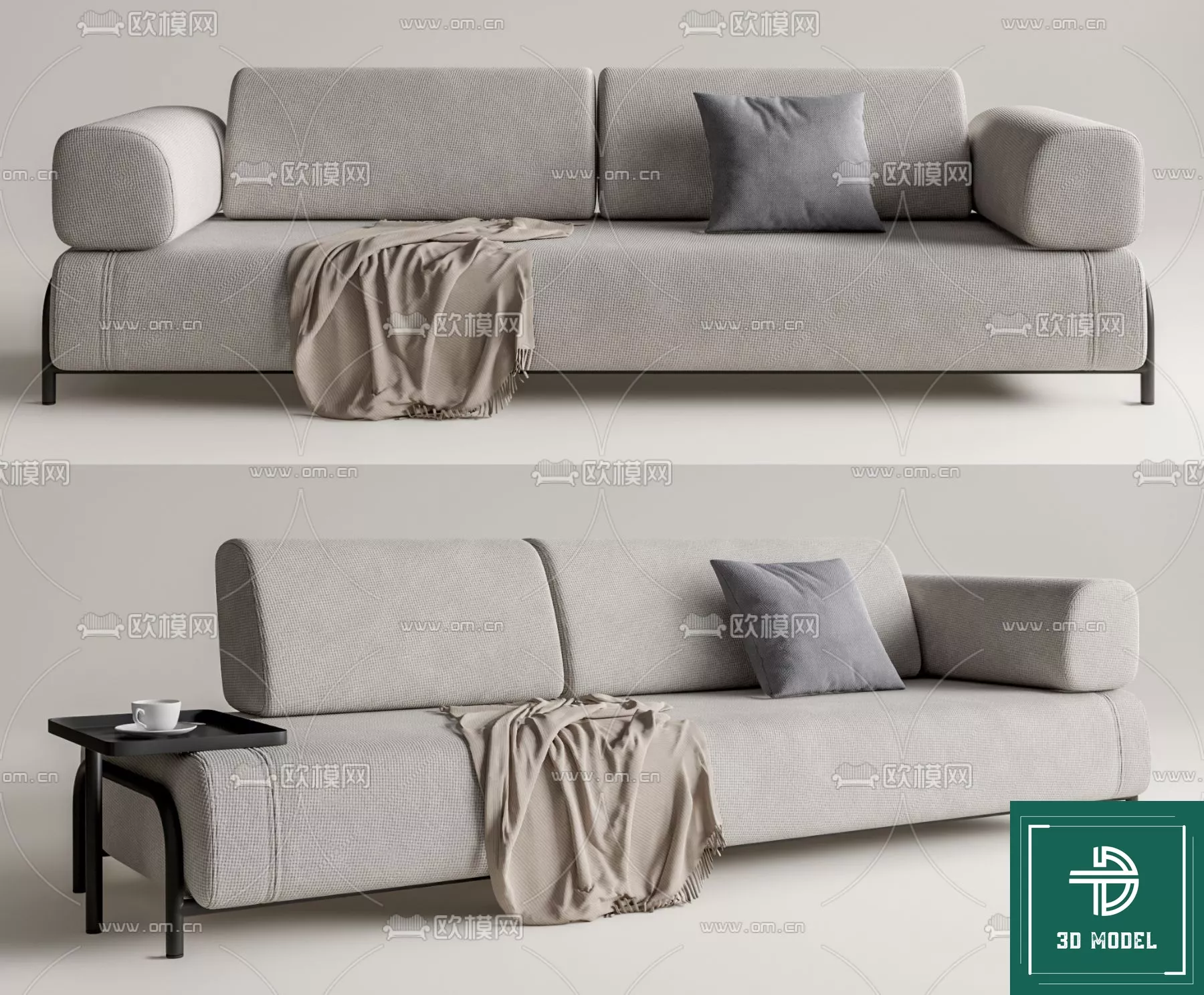 MODERN SOFA - SKETCHUP 3D MODEL - VRAY OR ENSCAPE - ID13322