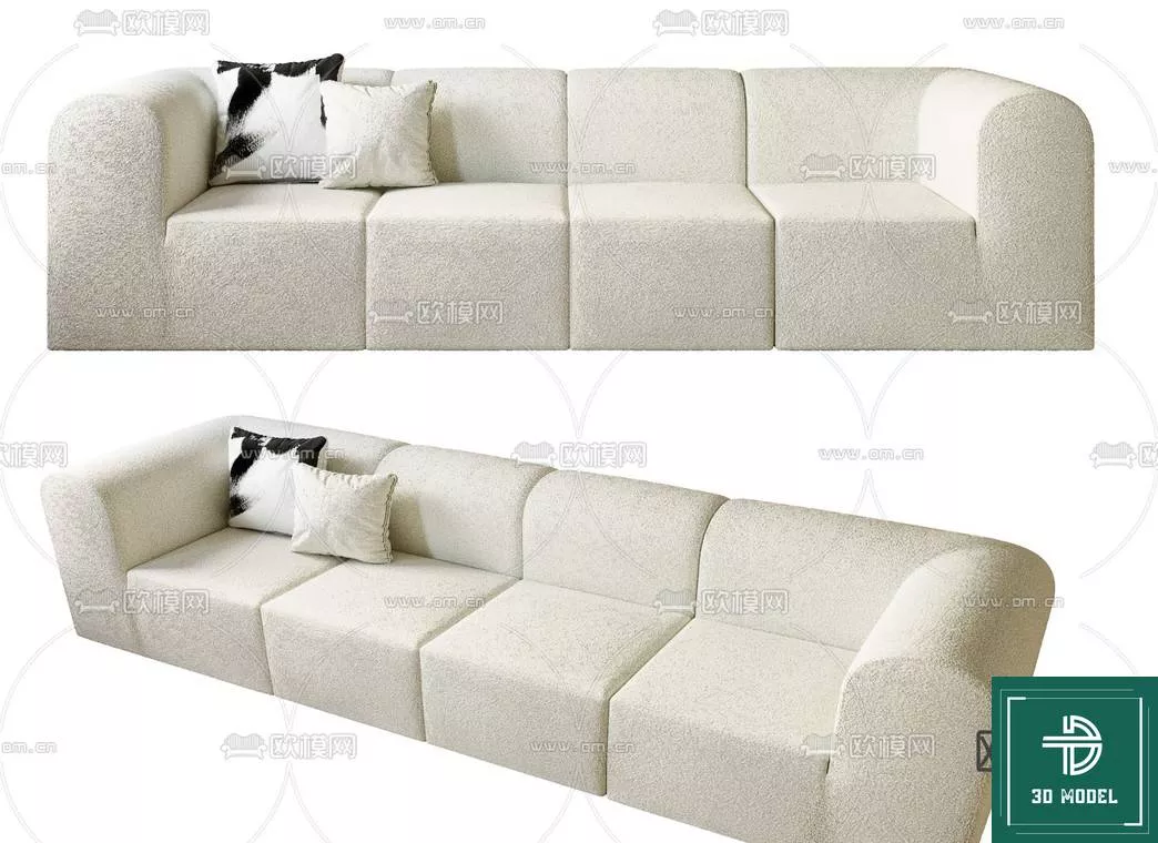 MODERN SOFA - SKETCHUP 3D MODEL - VRAY OR ENSCAPE - ID13326