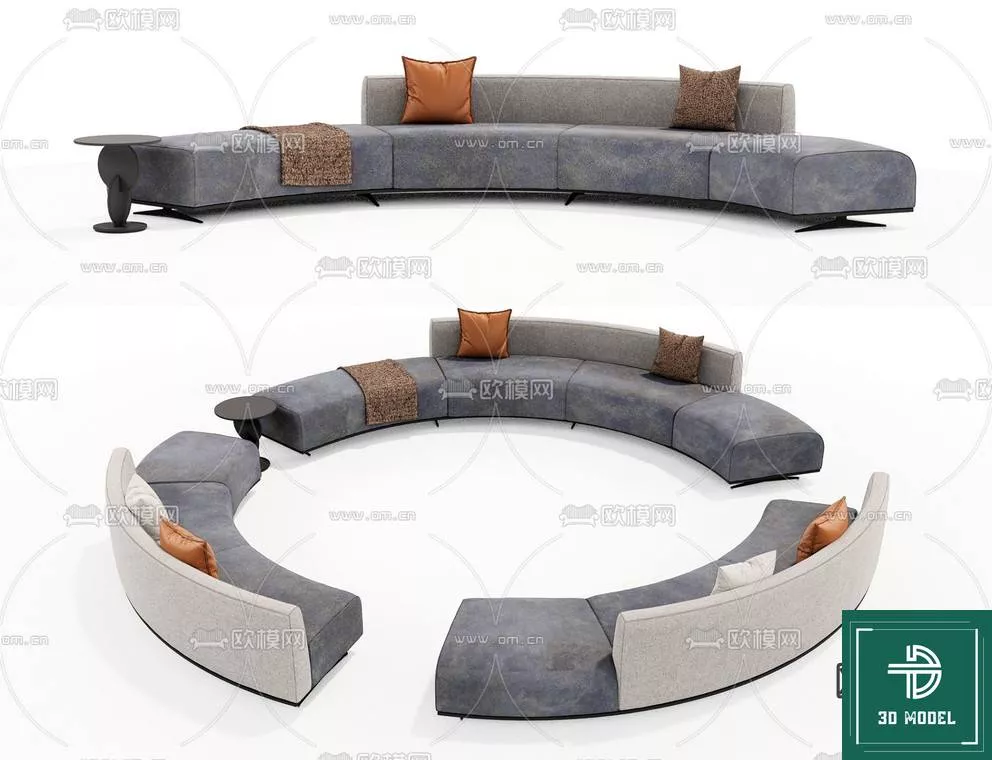 MODERN SOFA - SKETCHUP 3D MODEL - VRAY OR ENSCAPE - ID13339