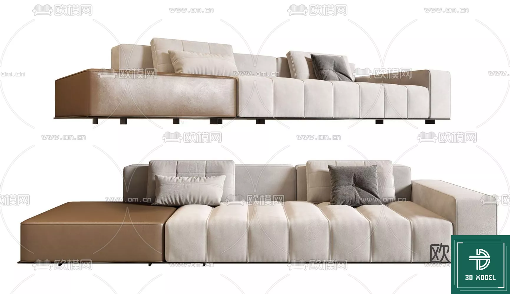 MODERN SOFA - SKETCHUP 3D MODEL - VRAY OR ENSCAPE - ID13342