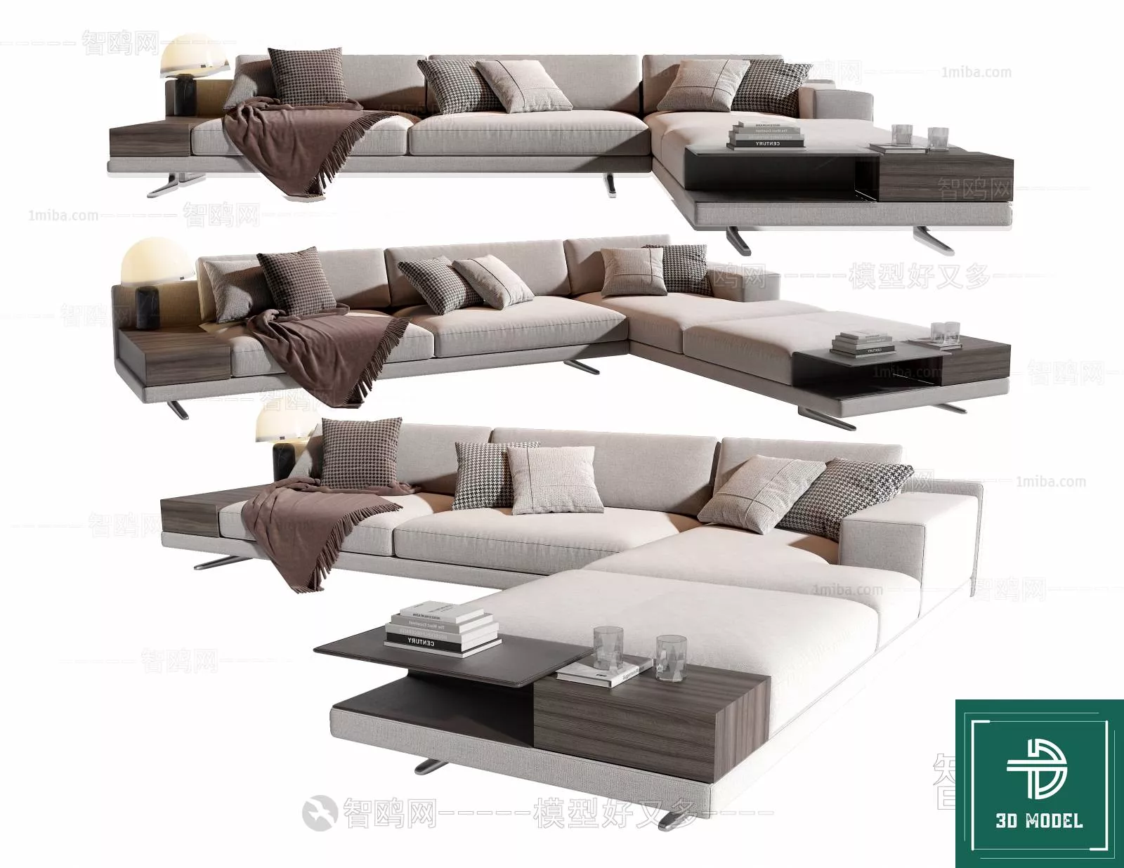 MODERN SOFA - SKETCHUP 3D MODEL - VRAY OR ENSCAPE - ID13362