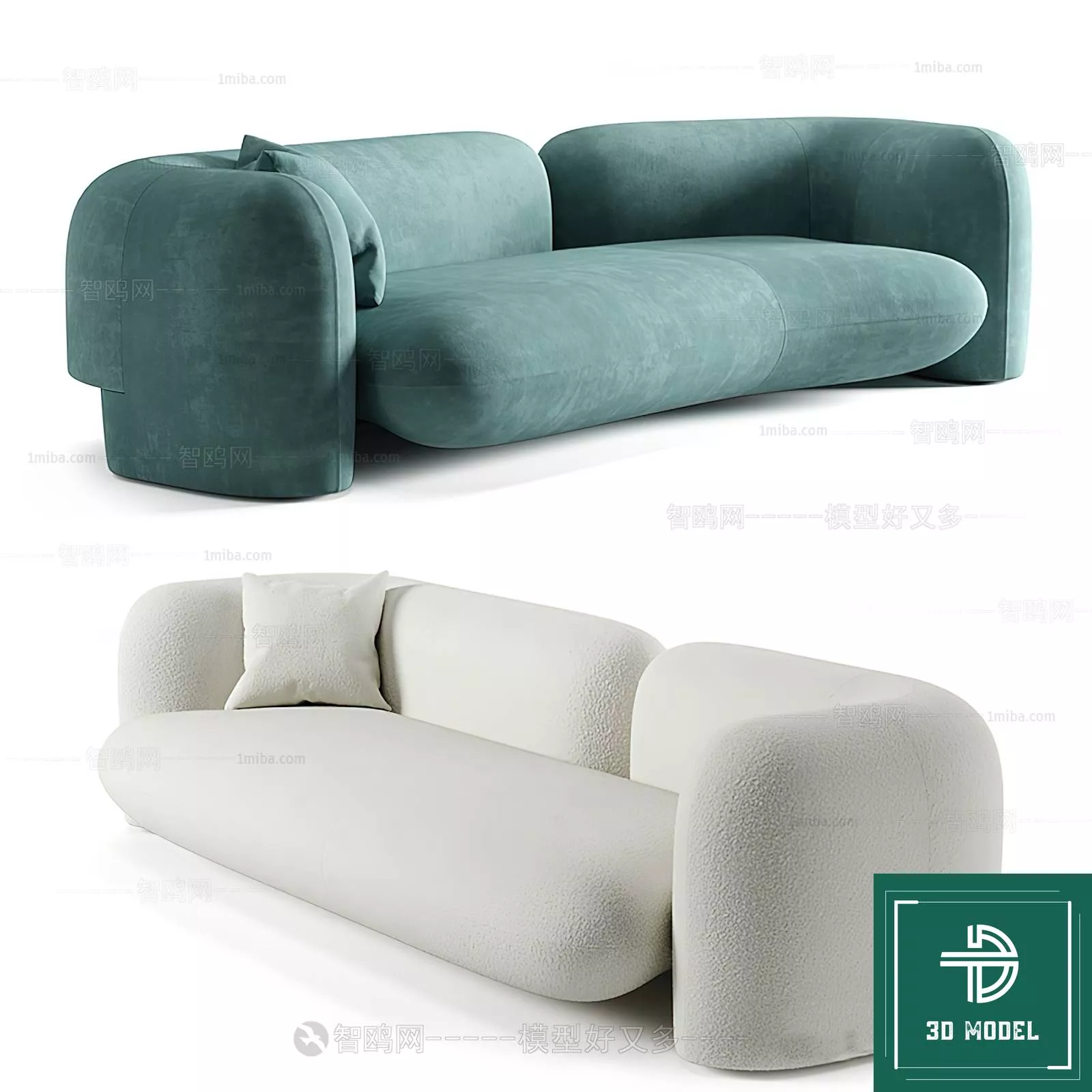 MODERN SOFA - SKETCHUP 3D MODEL - VRAY OR ENSCAPE - ID13368