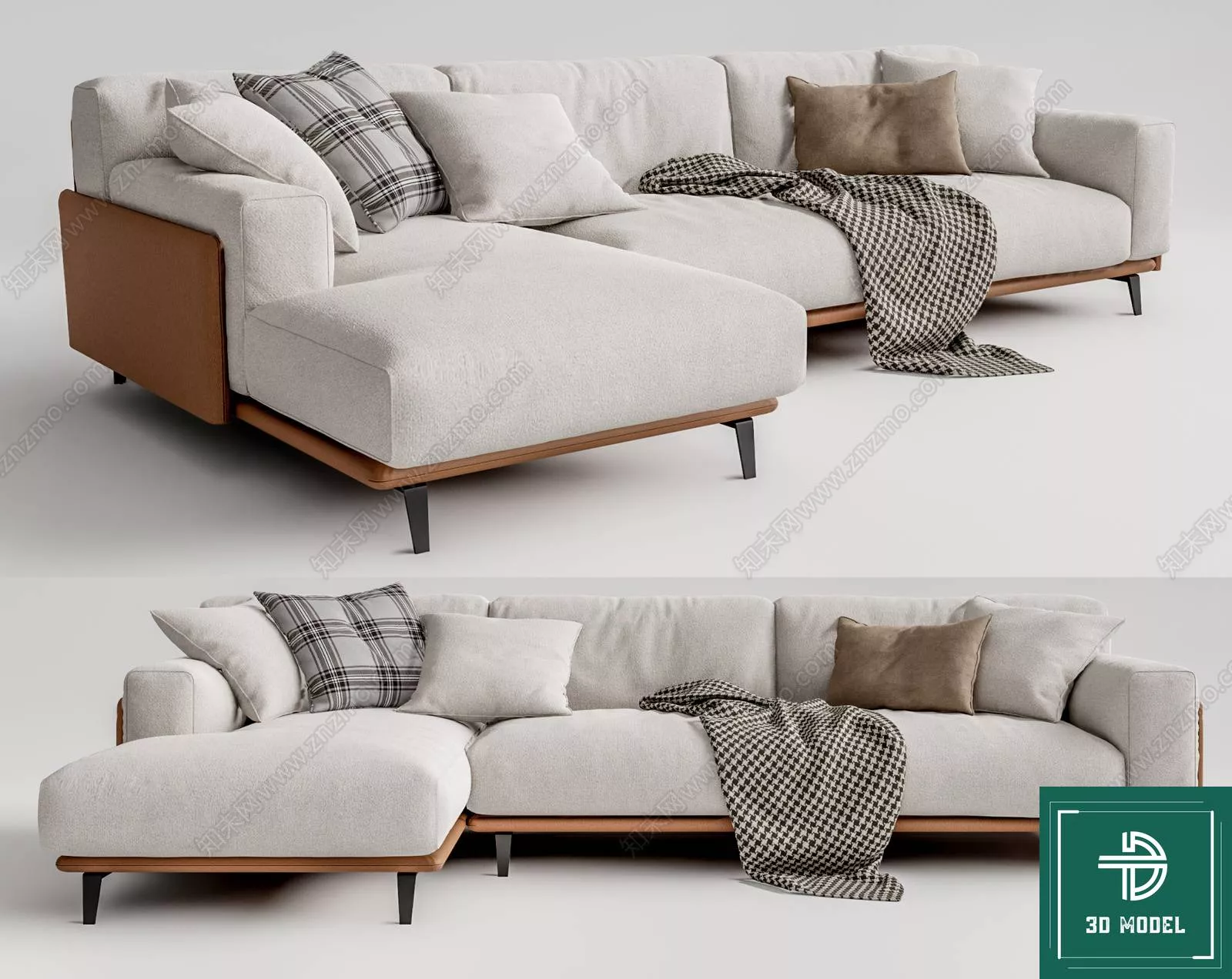 MODERN SOFA - SKETCHUP 3D MODEL - VRAY OR ENSCAPE - ID13378