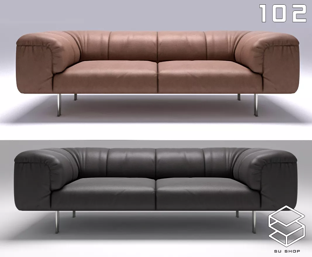 MODERN SOFA - SKETCHUP 3D MODEL - VRAY OR ENSCAPE - ID13389