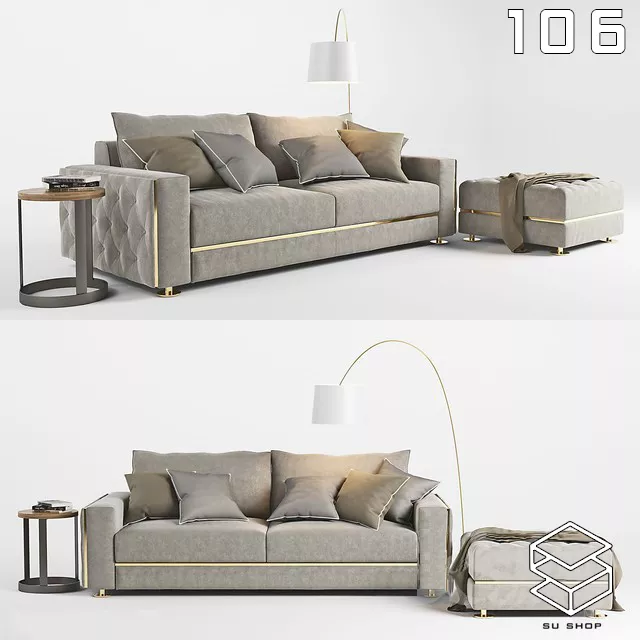 MODERN SOFA - SKETCHUP 3D MODEL - VRAY OR ENSCAPE - ID13393