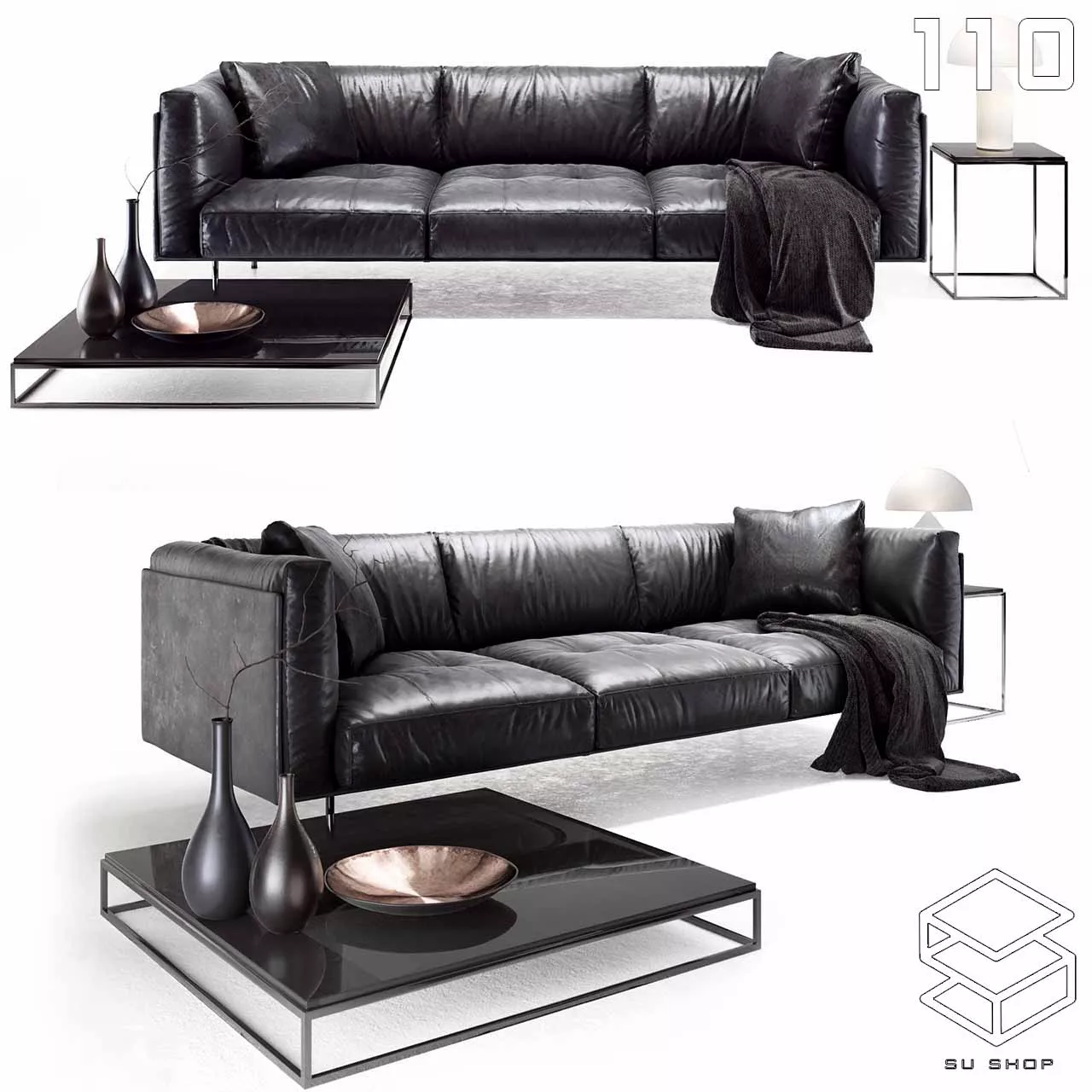 MODERN SOFA - SKETCHUP 3D MODEL - VRAY OR ENSCAPE - ID13398