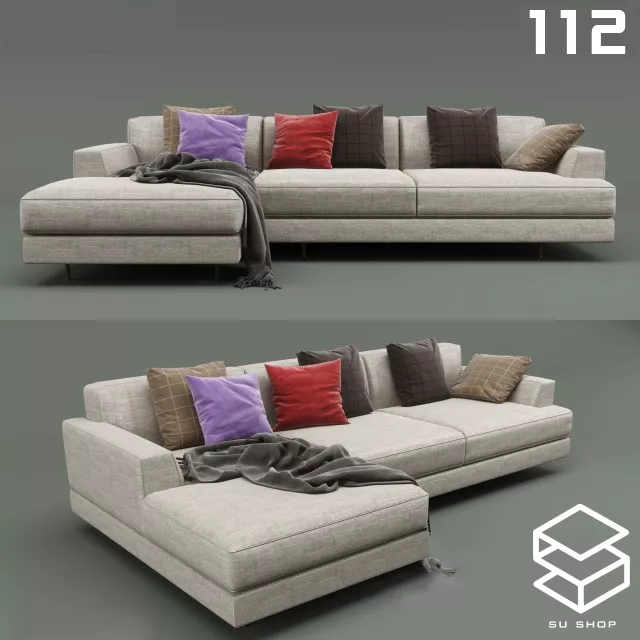 MODERN SOFA - SKETCHUP 3D MODEL - VRAY OR ENSCAPE - ID13400