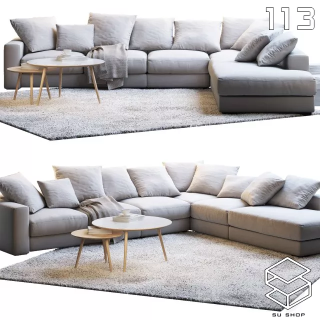 MODERN SOFA - SKETCHUP 3D MODEL - VRAY OR ENSCAPE - ID13401