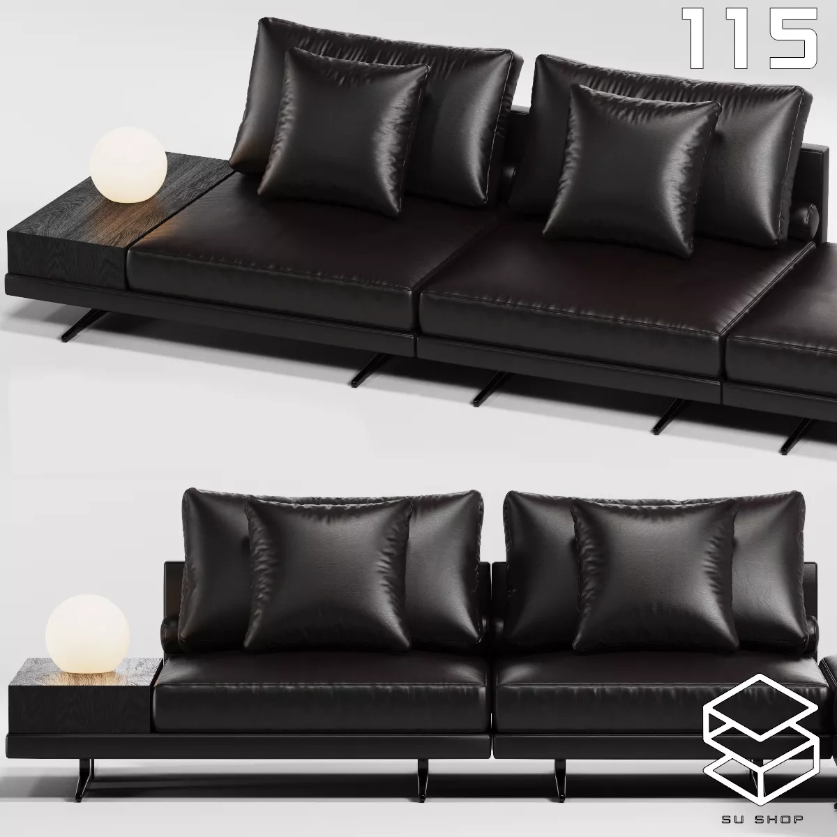 MODERN SOFA - SKETCHUP 3D MODEL - VRAY OR ENSCAPE - ID13403