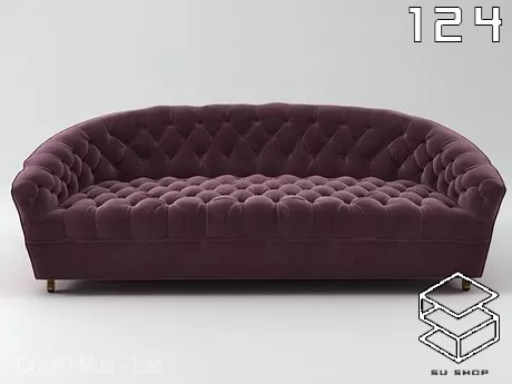 MODERN SOFA - SKETCHUP 3D MODEL - VRAY OR ENSCAPE - ID13413