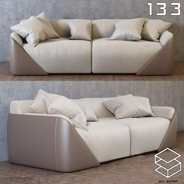 MODERN SOFA - SKETCHUP 3D MODEL - VRAY OR ENSCAPE - ID13423