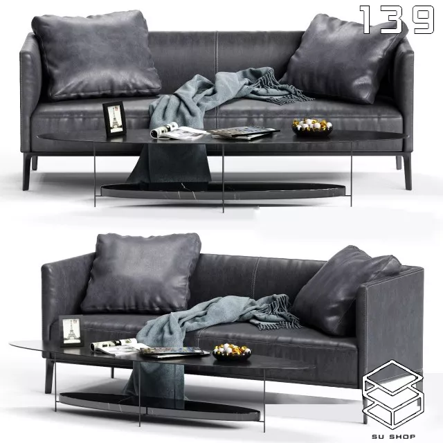 MODERN SOFA - SKETCHUP 3D MODEL - VRAY OR ENSCAPE - ID13429