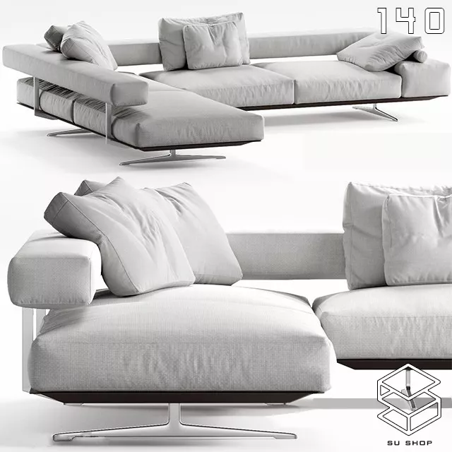 MODERN SOFA - SKETCHUP 3D MODEL - VRAY OR ENSCAPE - ID13431