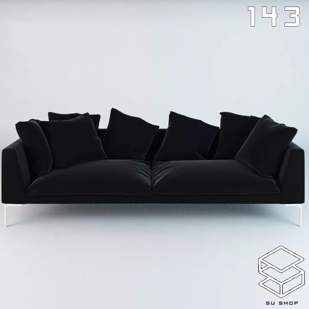 MODERN SOFA - SKETCHUP 3D MODEL - VRAY OR ENSCAPE - ID13434