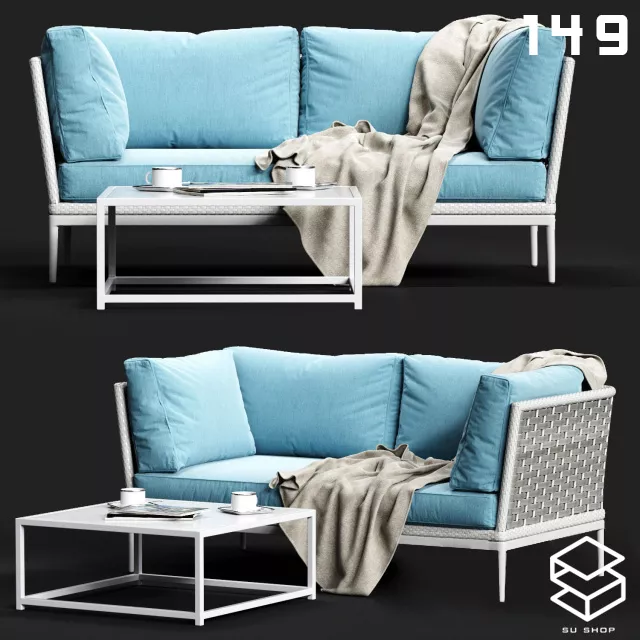 MODERN SOFA - SKETCHUP 3D MODEL - VRAY OR ENSCAPE - ID13440