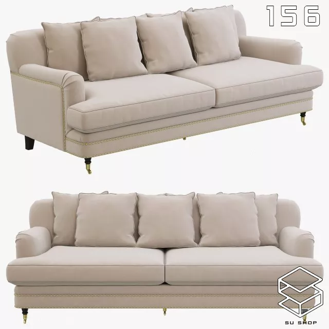 MODERN SOFA - SKETCHUP 3D MODEL - VRAY OR ENSCAPE - ID13448