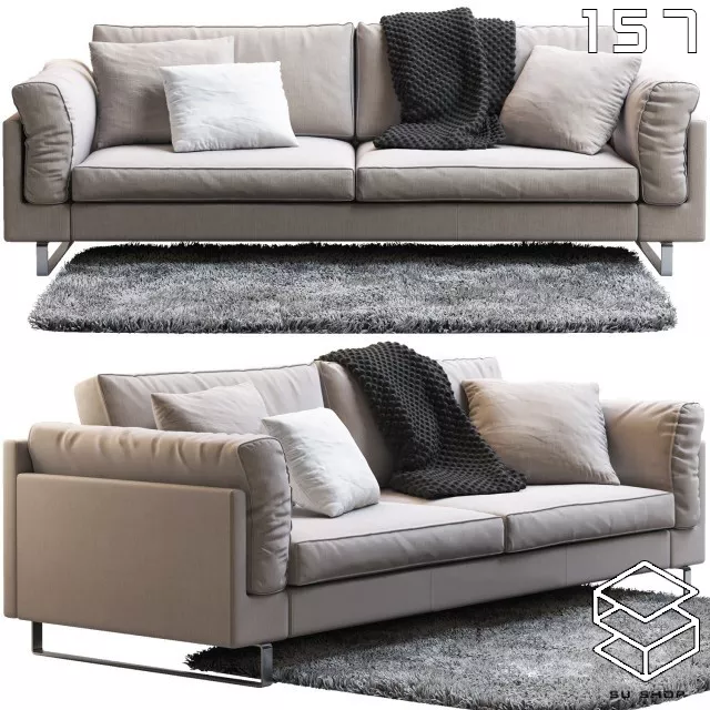 MODERN SOFA - SKETCHUP 3D MODEL - VRAY OR ENSCAPE - ID13449