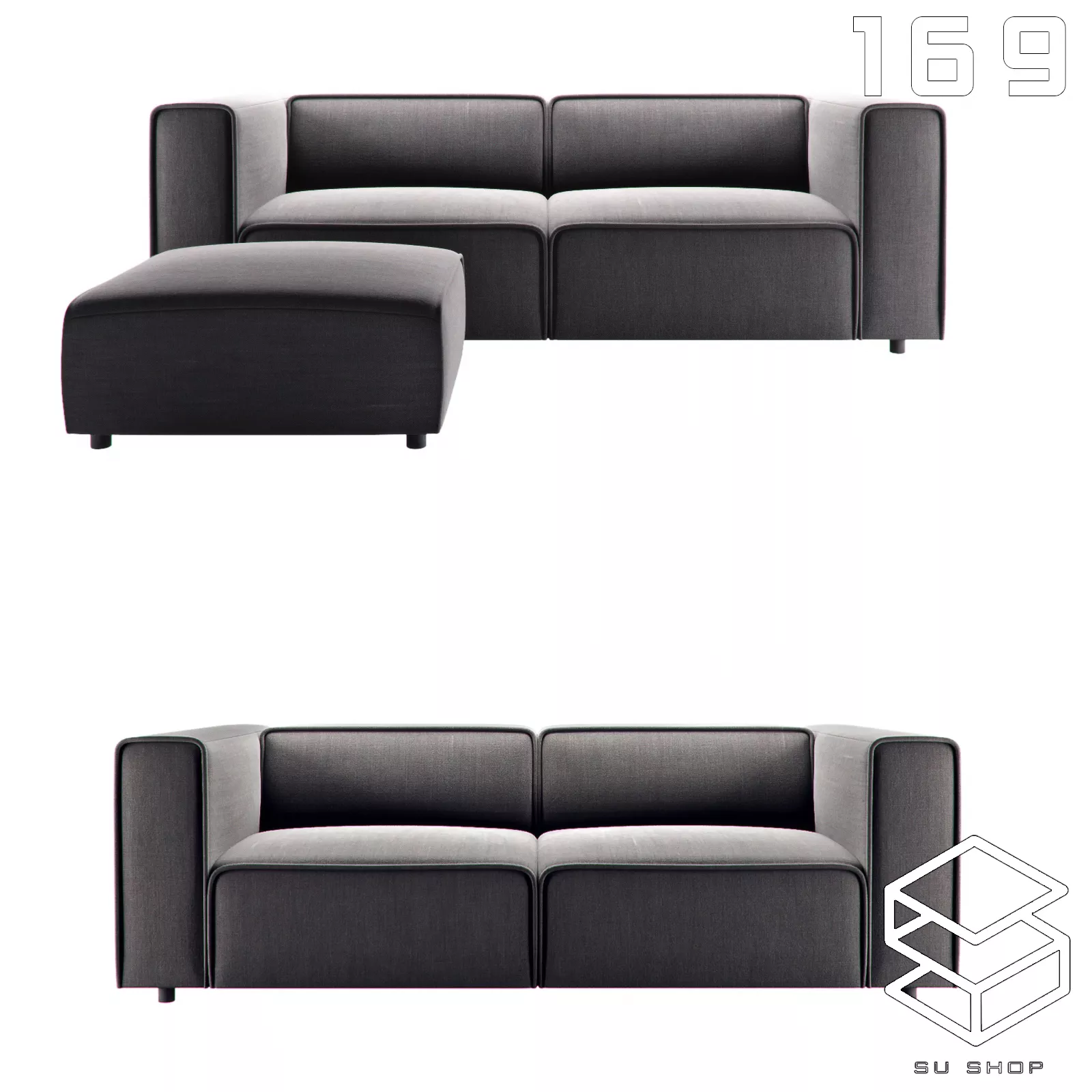 MODERN SOFA - SKETCHUP 3D MODEL - VRAY OR ENSCAPE - ID13462