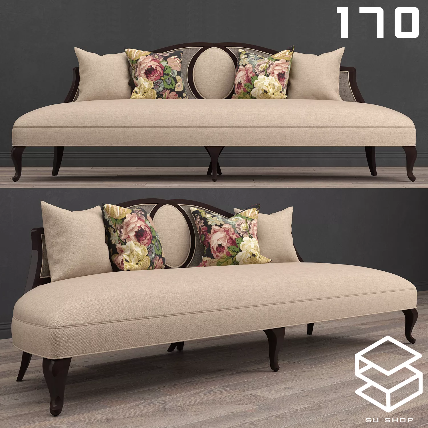 MODERN SOFA - SKETCHUP 3D MODEL - VRAY OR ENSCAPE - ID13464