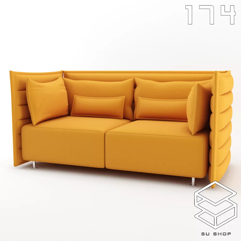 MODERN SOFA - SKETCHUP 3D MODEL - VRAY OR ENSCAPE - ID13468