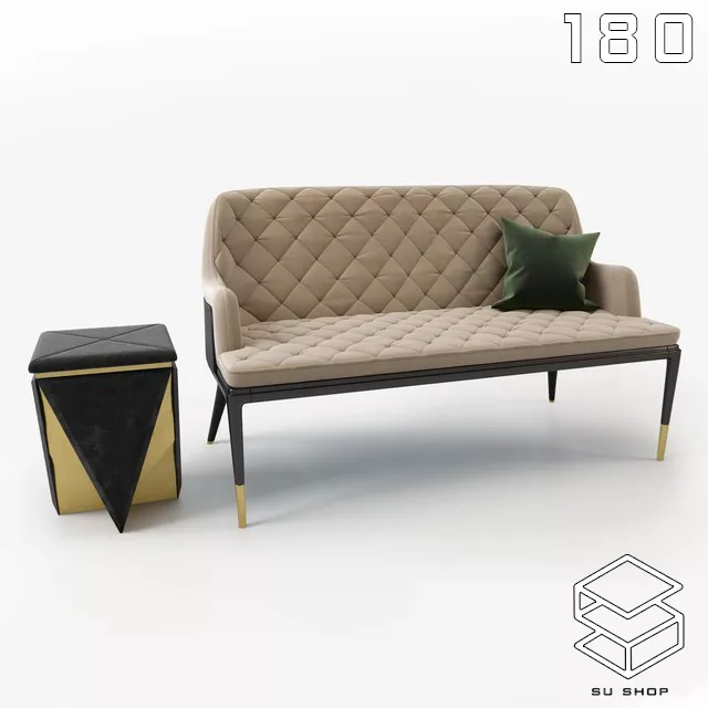 MODERN SOFA - SKETCHUP 3D MODEL - VRAY OR ENSCAPE - ID13475