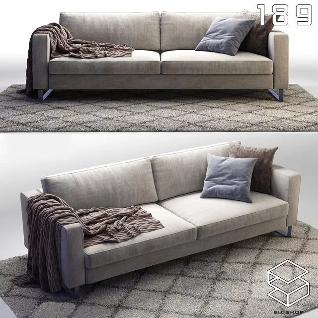 MODERN SOFA - SKETCHUP 3D MODEL - VRAY OR ENSCAPE - ID13484