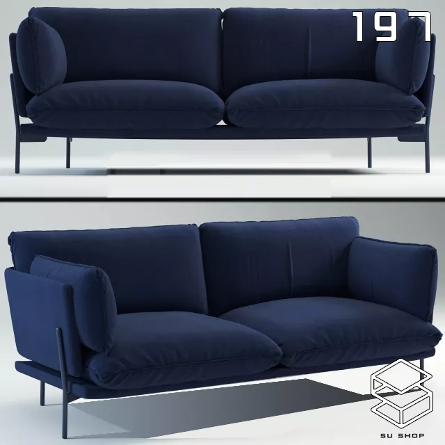 MODERN SOFA - SKETCHUP 3D MODEL - VRAY OR ENSCAPE - ID13493