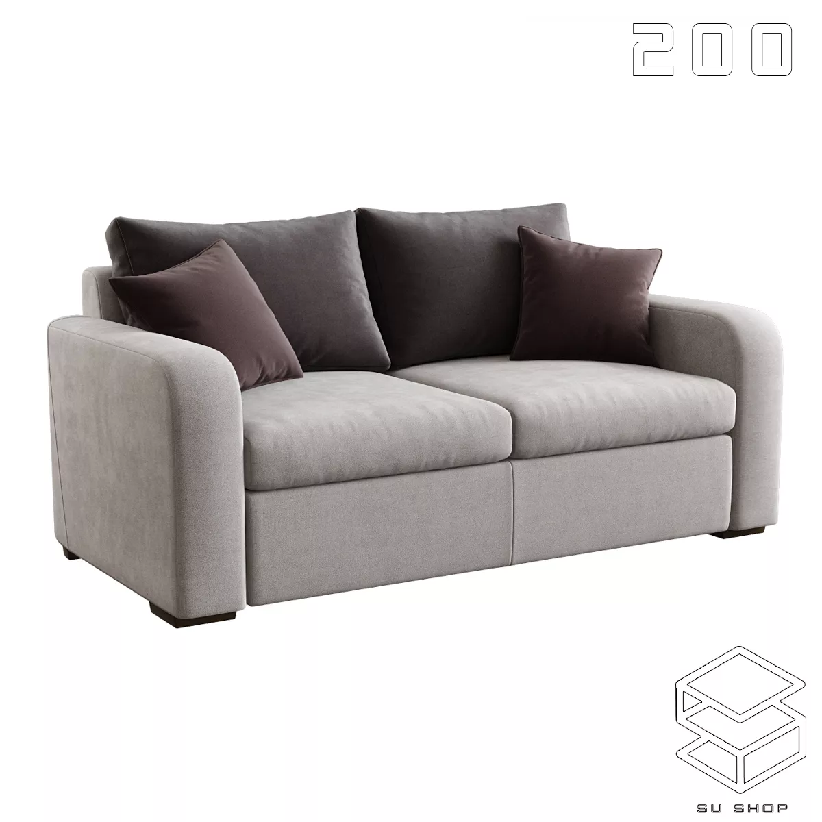MODERN SOFA - SKETCHUP 3D MODEL - VRAY OR ENSCAPE - ID13498