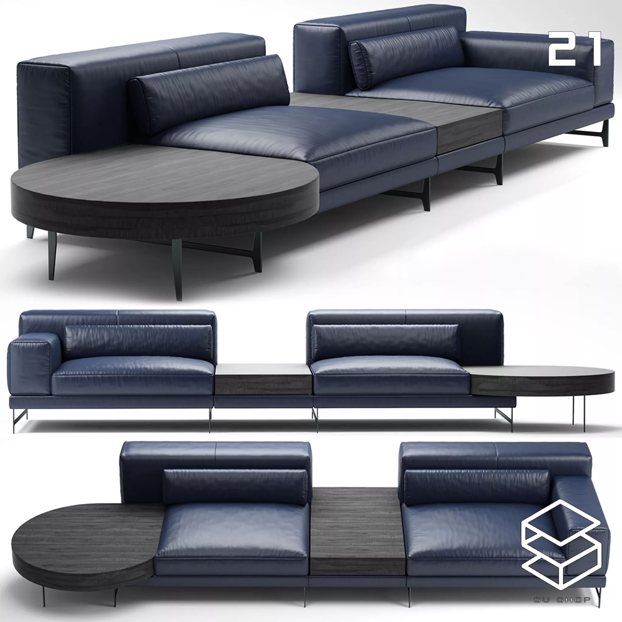 MODERN SOFA - SKETCHUP 3D MODEL - VRAY OR ENSCAPE - ID13508