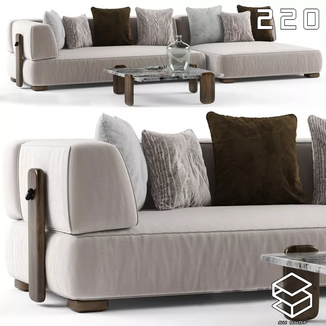 MODERN SOFA - SKETCHUP 3D MODEL - VRAY OR ENSCAPE - ID13520