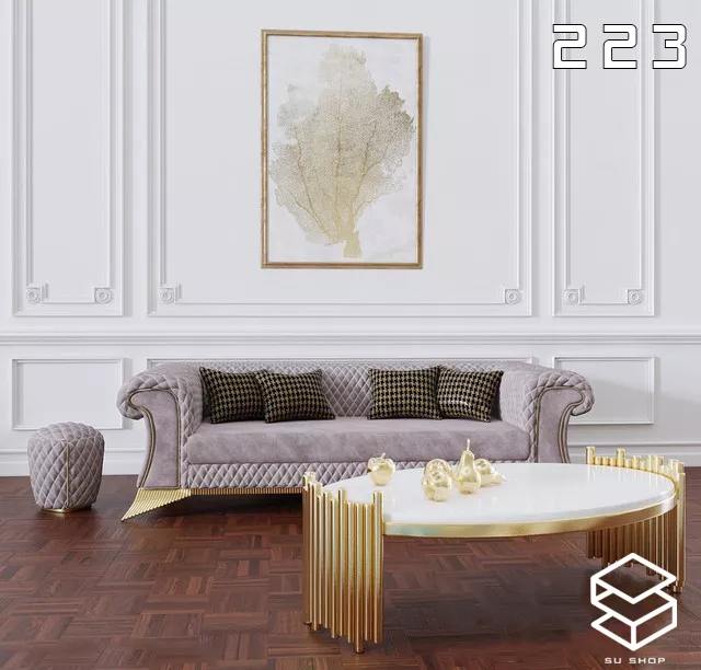 MODERN SOFA - SKETCHUP 3D MODEL - VRAY OR ENSCAPE - ID13523